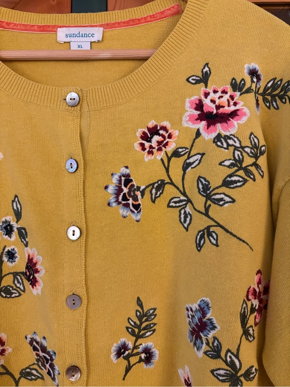 Sundance Goldenrod/Chartreuse Embroidered Cardigan